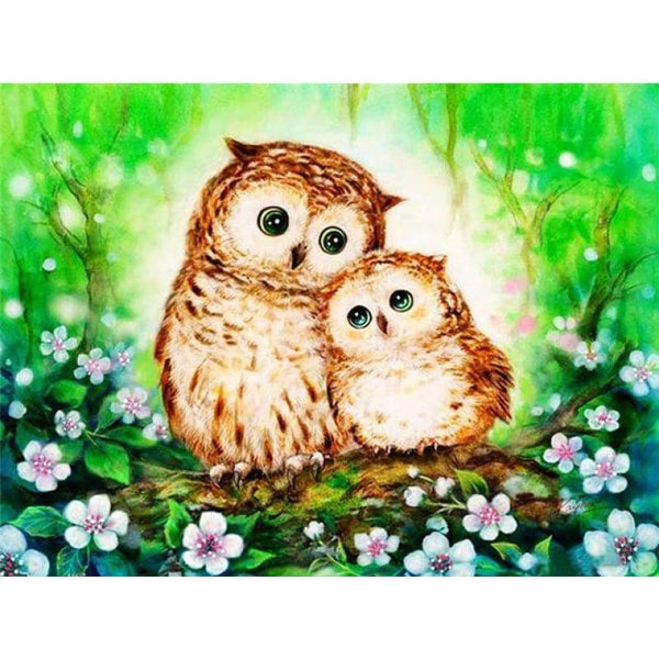 Special Cheap Cute Owl Animal Full Drill - 5D Diy Diamond Painting Kits VM8200 - NEEDLEWORK KITS