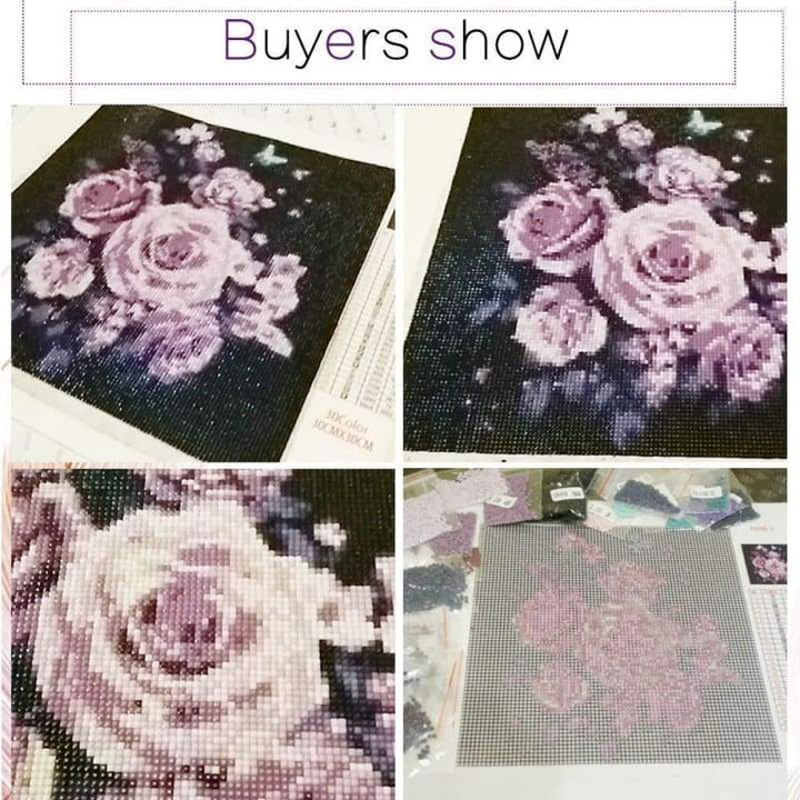 Special Cheap Lavender Flowers Full Drill - 5D Diy Diamond Painting Kits VM1092 - NEEDLEWORK KITS