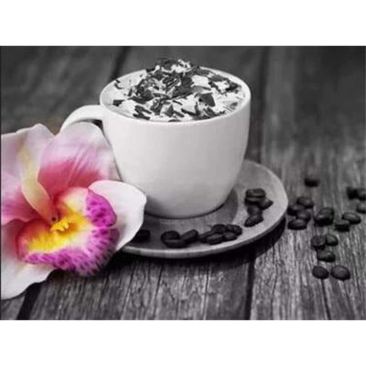Special Coffee Cup And Flowers Diy Full Drill - 5D Bling Bling Art Diamond Painting Kits VM3011 - NEEDLEWORK KITS