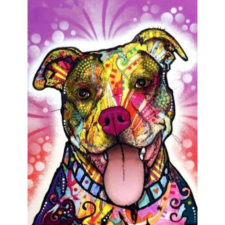 2019 Special Colorful Dog 5d Diy Diamond Stitch Kit VM1927 - NEEDLEWORK KITS