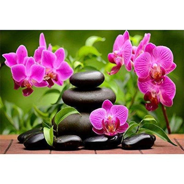 Special Flower And Stone Wall Decor Full Drill - 5D Diy Diamond Painting Kits VM9563 - NEEDLEWORK KITS
