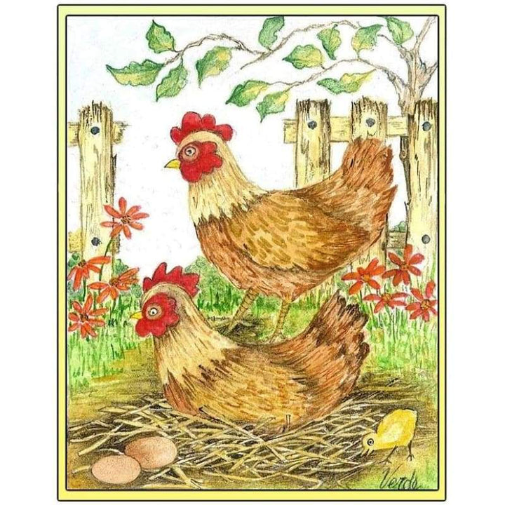 Cheerful Chickens - NEEDLEWORK KITS