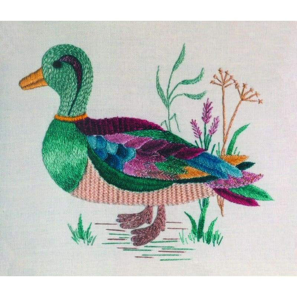 Pink and green Duck - NEEDLEWORK KITS