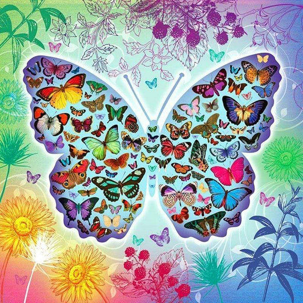 Full Drill - 5D DIY Diamond Painting Beautiful Butterfly Embroidery  Mosaic Art - NEEDLEWORK KITS