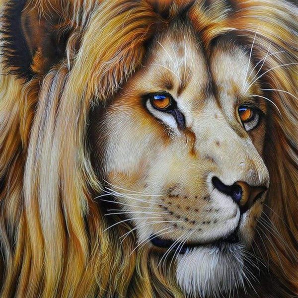 Full Drill - 5D DIY Diamond Painting Lion Embroidery  Art - NEEDLEWORK KITS