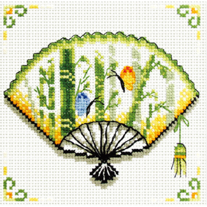 Bamboo Fan - NEEDLEWORK KITS