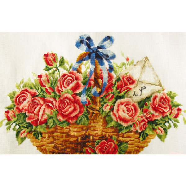 Basket Of Roses - NEEDLEWORK KITS