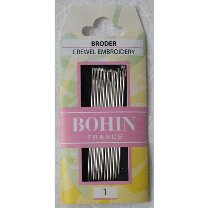 Bohin Embroidery Needle Size 1 - NEEDLEWORK KITS