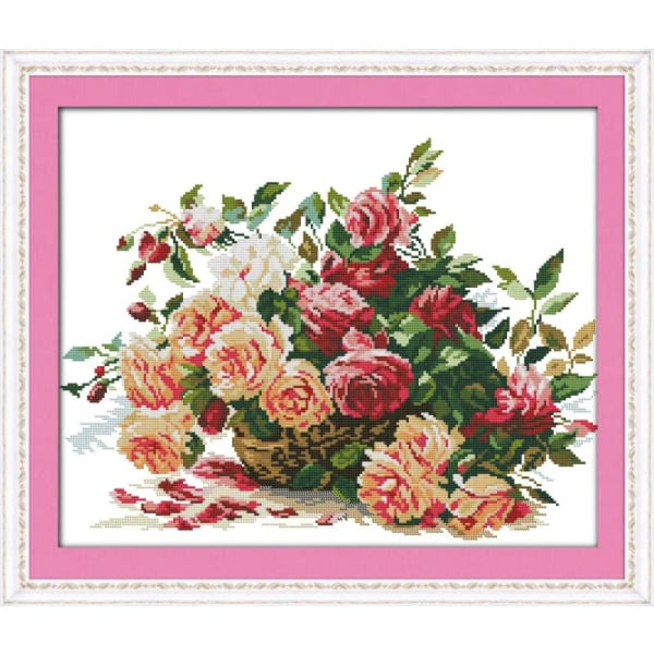 A basket of roses