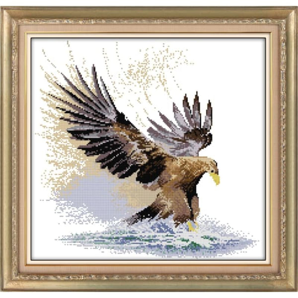 A flying eagle