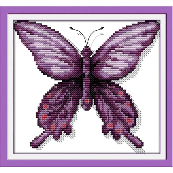 A purple butterfly