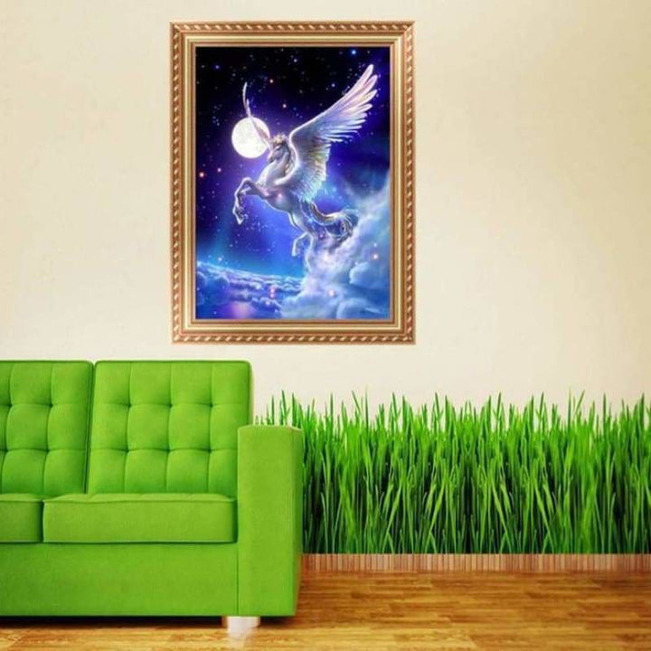 Full Drill - 5D DIY Diamond Painting Kits Beautiful Fantasy Flying Horse - NEEDLEWORK KITS