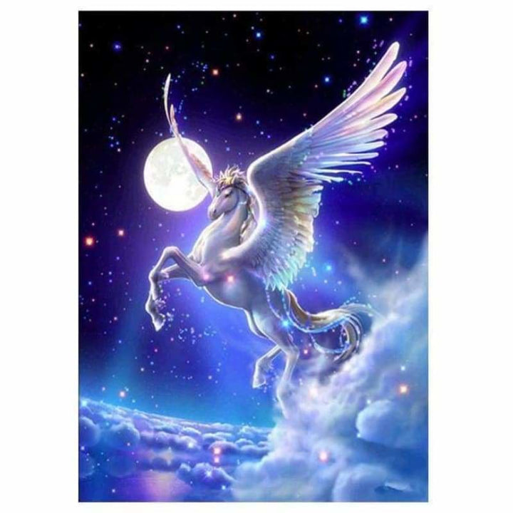 Full Drill - 5D DIY Diamond Painting Kits Beautiful Fantasy Flying Horse - NEEDLEWORK KITS