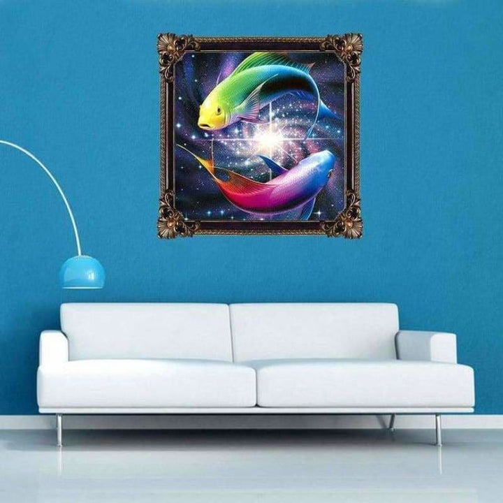 Full Drill - 5D DIY Diamond Painting Kits Bedazzled Special Colorful Fish - NEEDLEWORK KITS