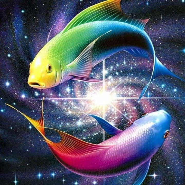 Full Drill - 5D DIY Diamond Painting Kits Bedazzled Special Colorful Fish - NEEDLEWORK KITS