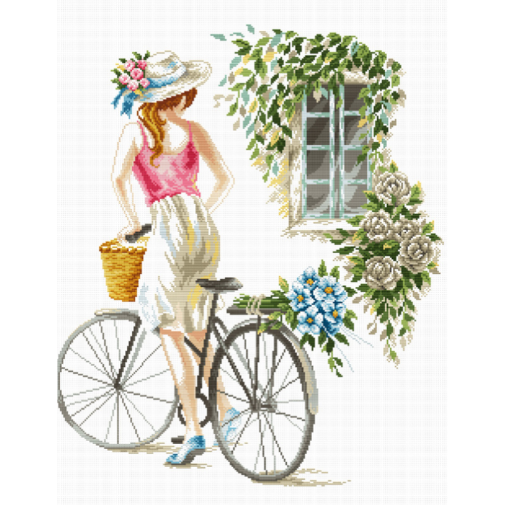 Bicycle Girl - NEEDLEWORK KITS