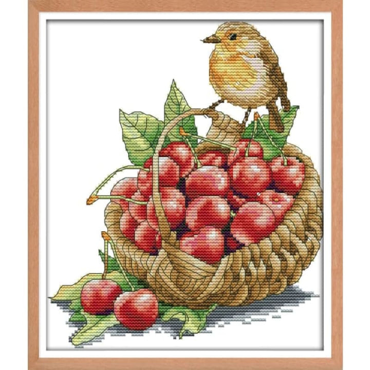 Bird and cherries