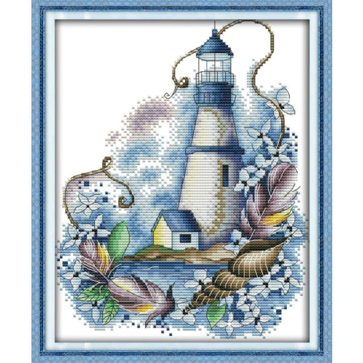 Blue lighthouse