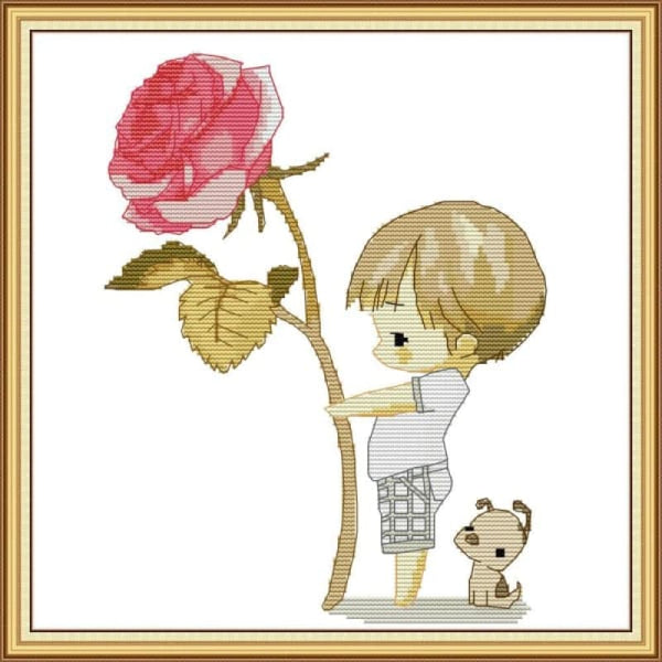 Boy and Rose