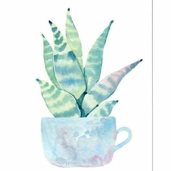 Full Drill - 5D DIY Diamond Painting Kits Cartoon Cup Plant Cactus - NEEDLEWORK KITS