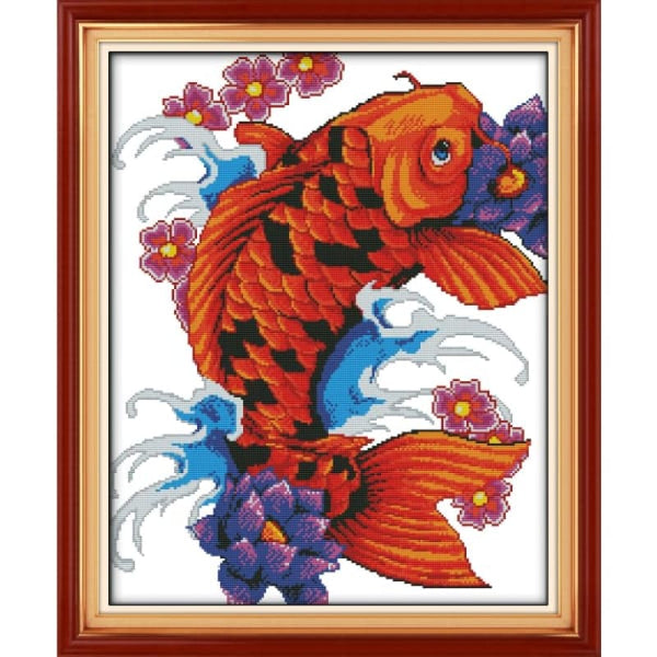 Colorful auspicious fish