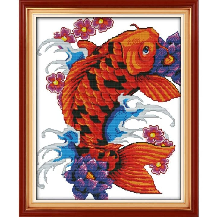 Colorful auspicious fish