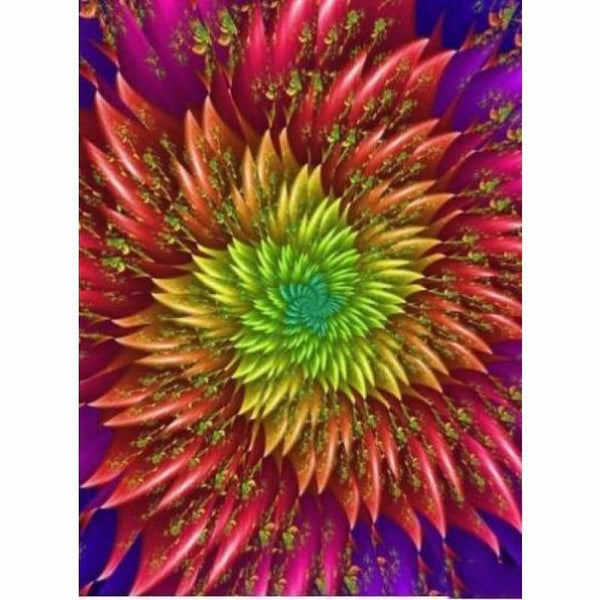 Full Drill - 5D DIY Diamond Painting Kits Colorful Abstract Flower - NEEDLEWORK KITS