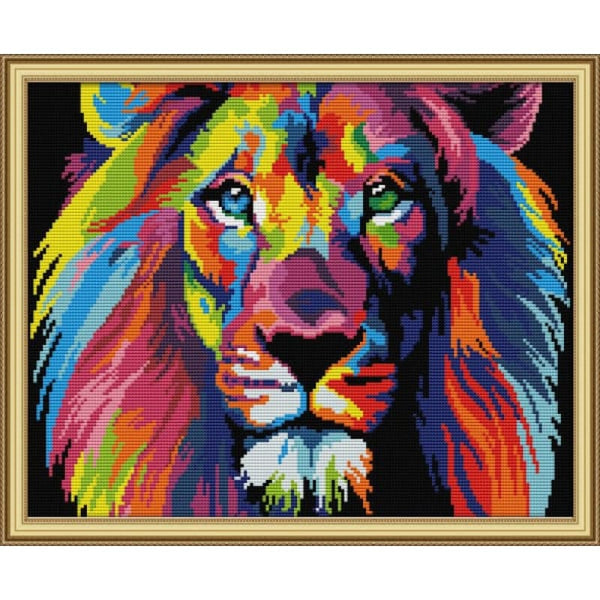 Coloured lion