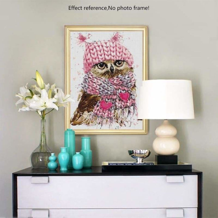 Dream Rhinestones Owl Pattern Full Drill - 5D Diy Diamond 