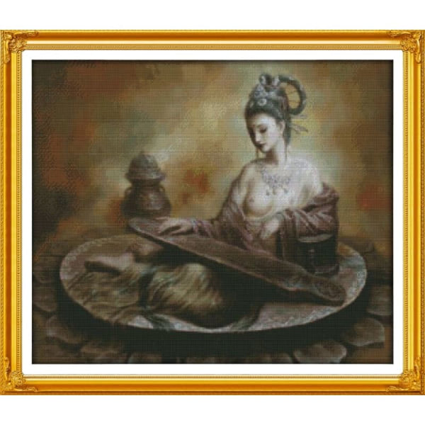 Dunhuang figures of naked