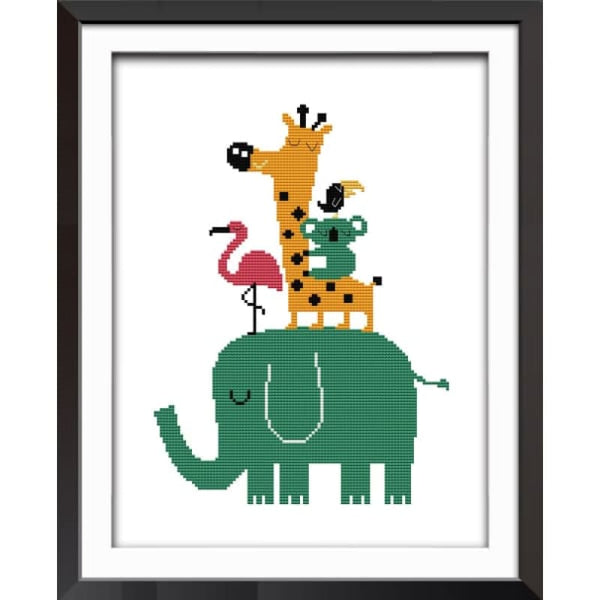 Elephant and little animals