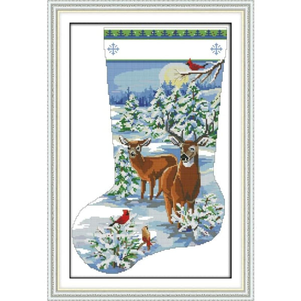 Elk Christmas stocking