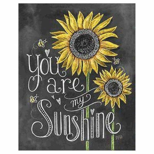Full Drill - 5D Diamond Painting Kits Sunflower You Are My 