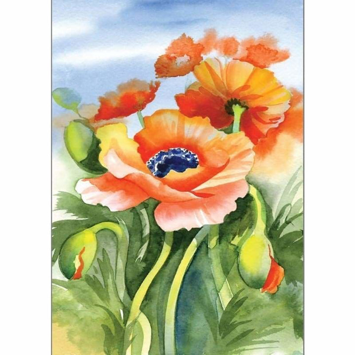 Full Drill - 5D Diamond Painting Kits Watercolor Flower 
