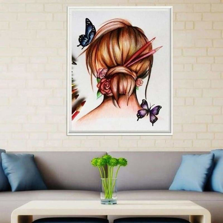 Full Drill - 5D Diamond Painting Kits Watercolor Portrait 