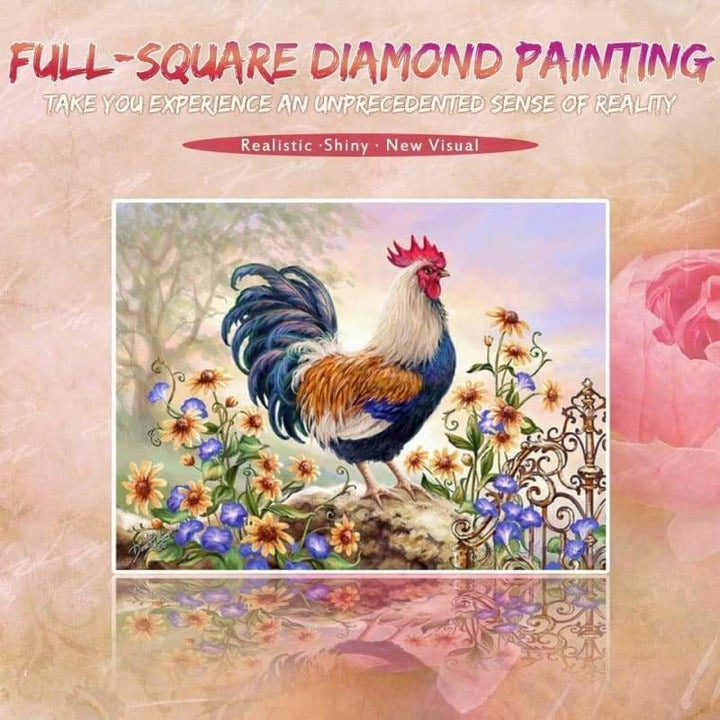 Full Drill - 5D DIY Diamond Painting Kits Cartoon Cock - 4