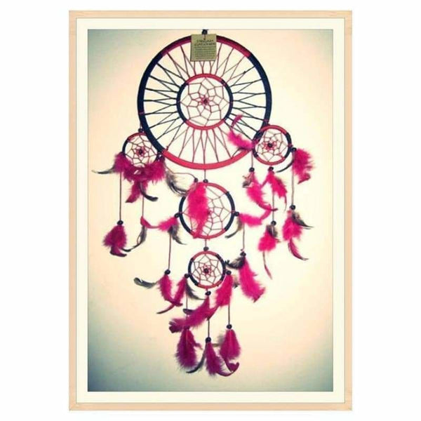 5D Diamond Painting Pink and Yellow Dream Catcher Kit