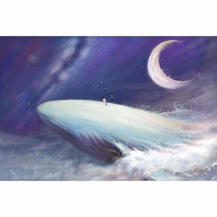 Full Drill - 5D DIY Diamond Painting Kits Dream Moon Whale -