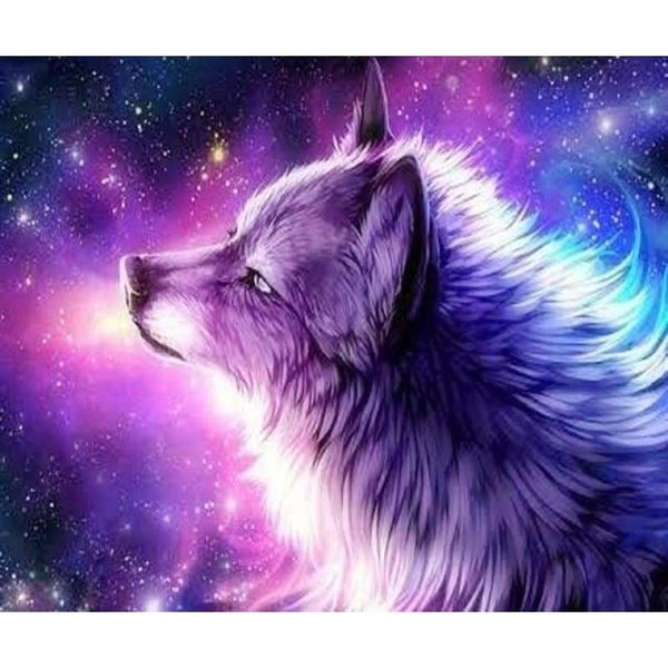 Diamond Painting Galaxy Wolf – Diamonds Wizard