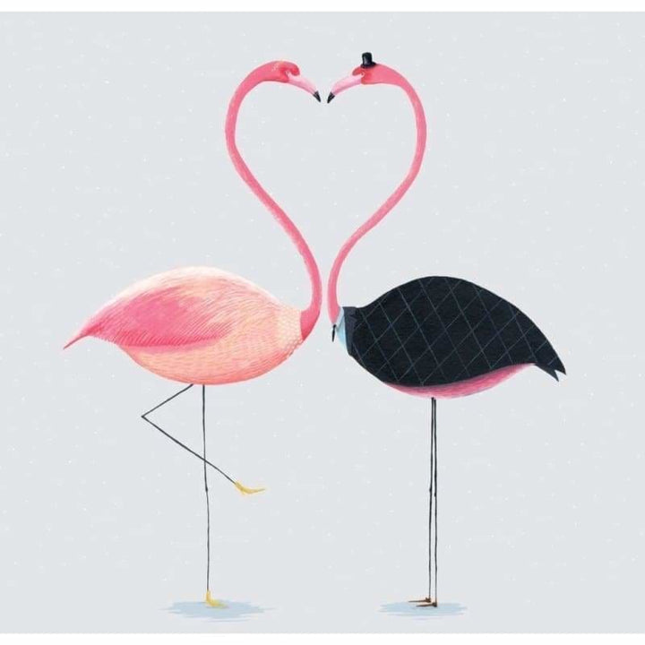 Full Drill - 5D DIY Diamond Painting Kits Kissing Flamingos