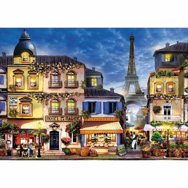 Full Drill - 5D DIY Diamond Painting Kits Pretty Paris Night Scene - NEEDLEWORK KITS