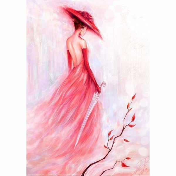 Full Drill - 5D DIY Diamond Painting Kits Watercolor Plum 