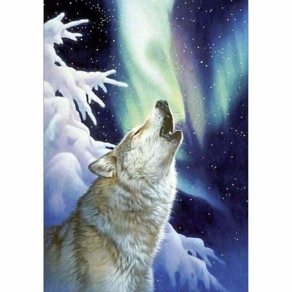 Full Drill - 5D DIY Diamond Painting Kits Winter Dream Wolf 