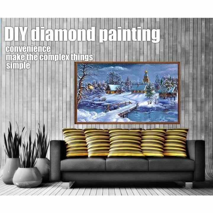 Full Drill - 5D DIY Diamond Painting Kits Winter Landscape 