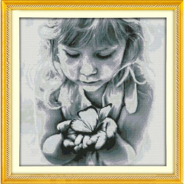 Girls and butterflies