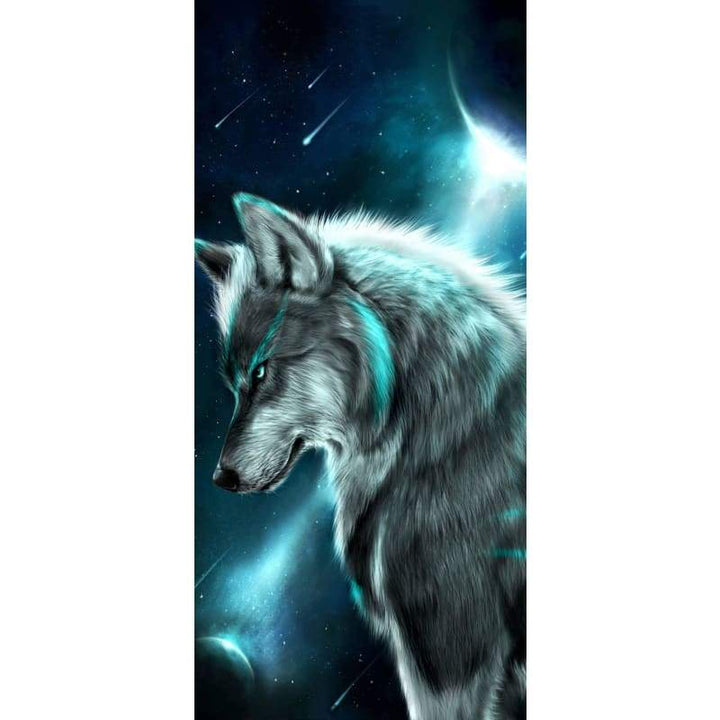 Handsome Blue Wolf - Full Drill Diamond Painting - Special 