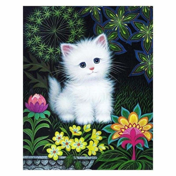 Hot Sale Cute Cat Full Drill - 5D Diy Stitch Diamond 