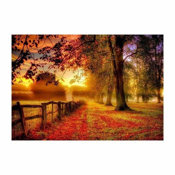 Full Drill - 5D DIY Diamond Painting Kits Warm Charming Forest Dusk - NEEDLEWORK KITS