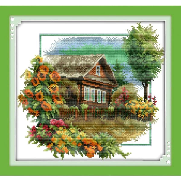 House with flowers