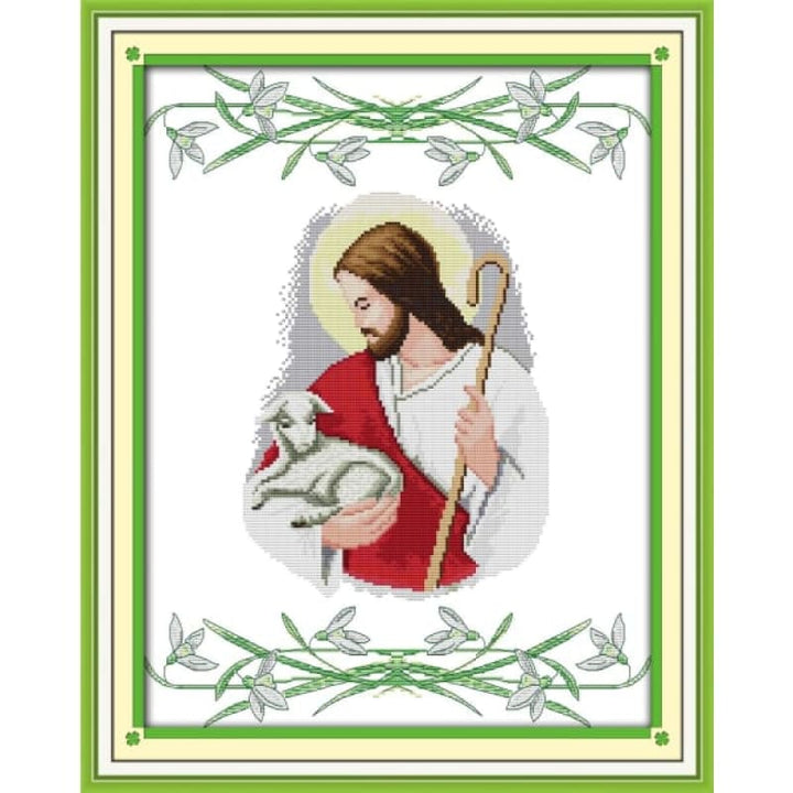 Jesus and sheep